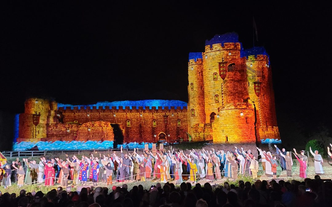 Mapping vidéo sur le château de Talmont-St-Hilaire
