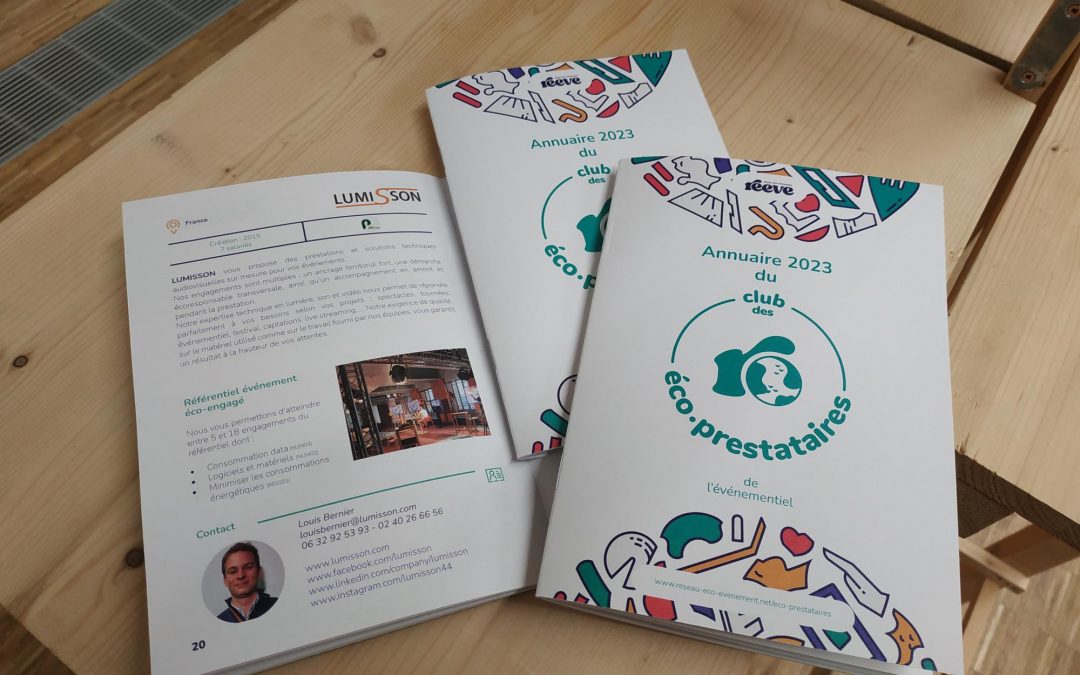 Lumisson intègre le Club des éco-prestataires !