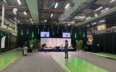 La Semitan, régie des trams de Nantes, présente ses vœux dans une scénographie signée Lumisson